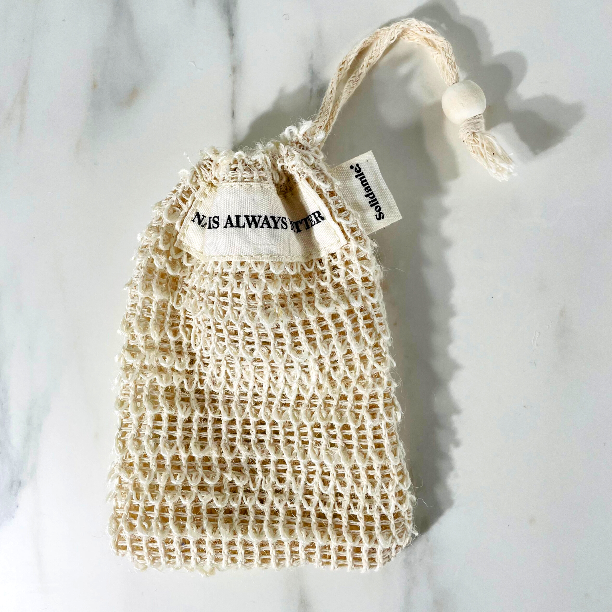 Sisal Shampoo and Soap Bag
