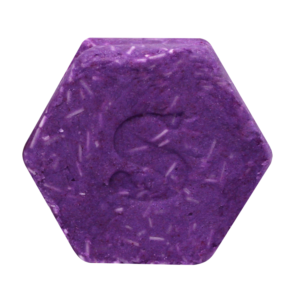 Damson Purple Shampoo Bar for blondes and grey foxes