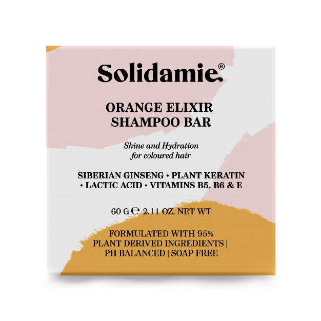 Orange Elixir Shampoo Bar for coloured and heat damaged hair